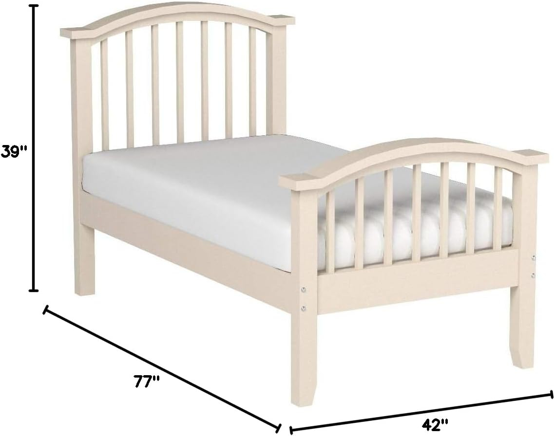 Donco Kids 2014-TW Columbia Bed, Twin, White