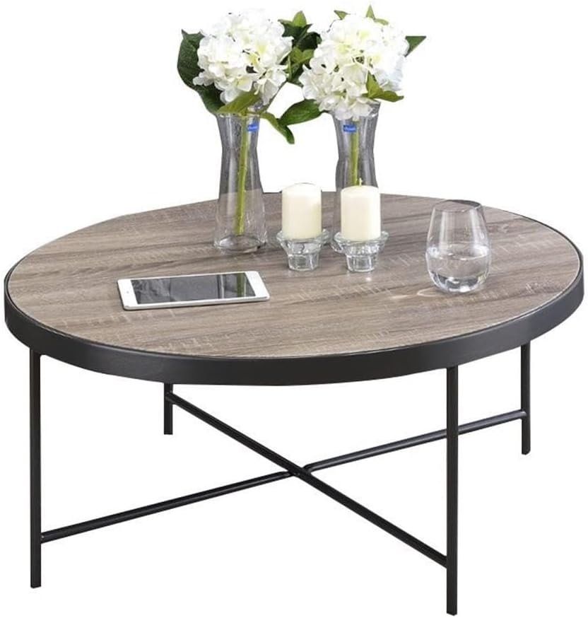 Charming Coffee Table Weathered Oak Brown - Saltoro Sherpi