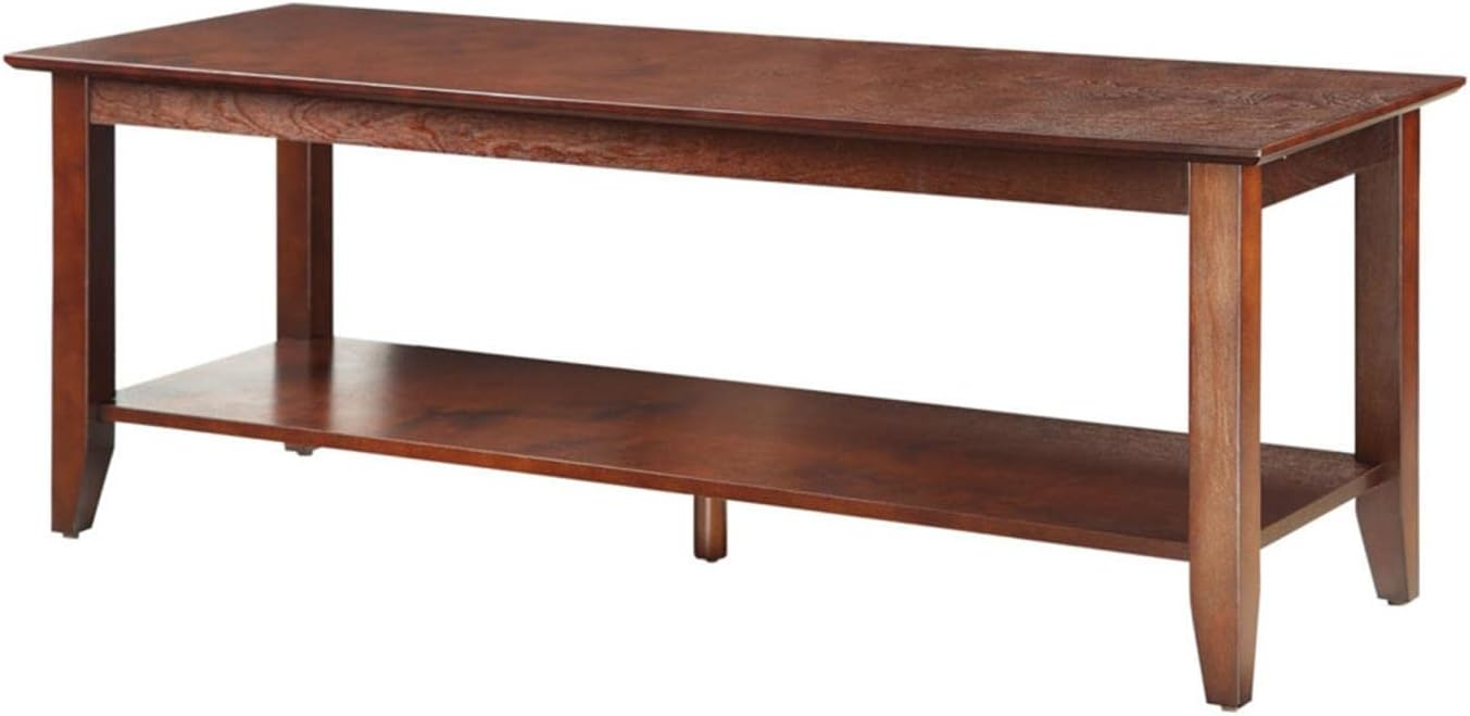 Convenience Concepts American Heritage Coffee Table with Shelf, Espresso