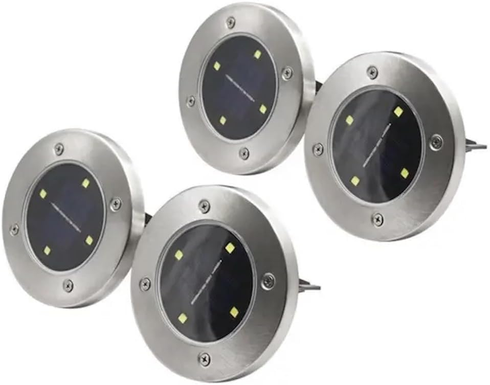 4 Pack Solar Outdoor Light - Wireless Patio Garden Landscape Lamp