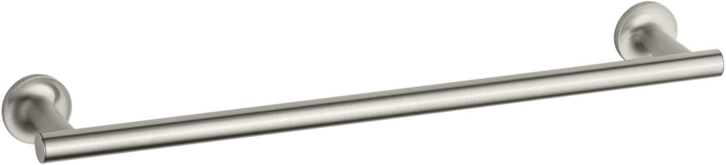 Purist® 24" Wall Mounted Round Towel Bar, Metal Wall-Mounted Towel Holder