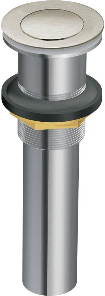 Moen Spring Loaded Push Button Bathroom Drain Assembly, Without Overflow