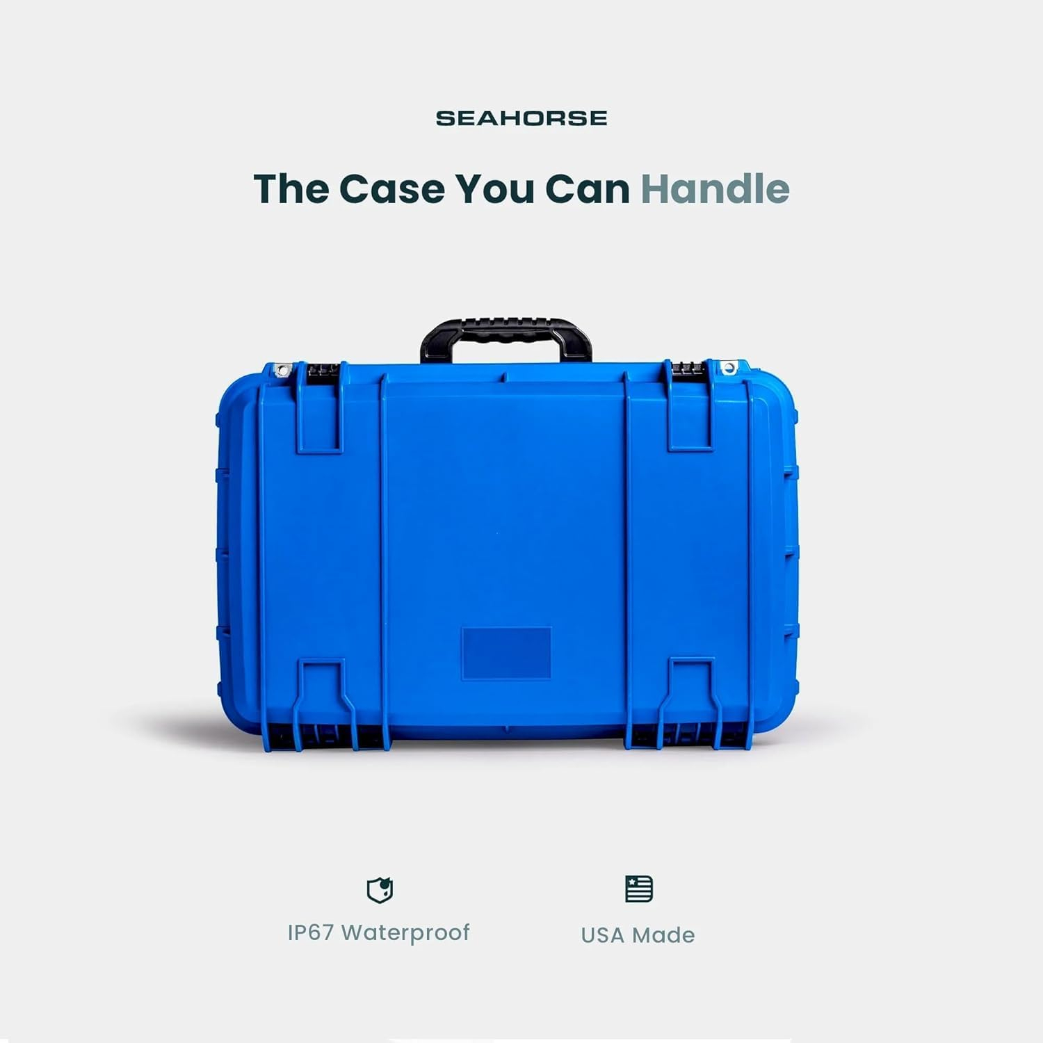 Seahorse 920 Wheeled Case with Foam- Black