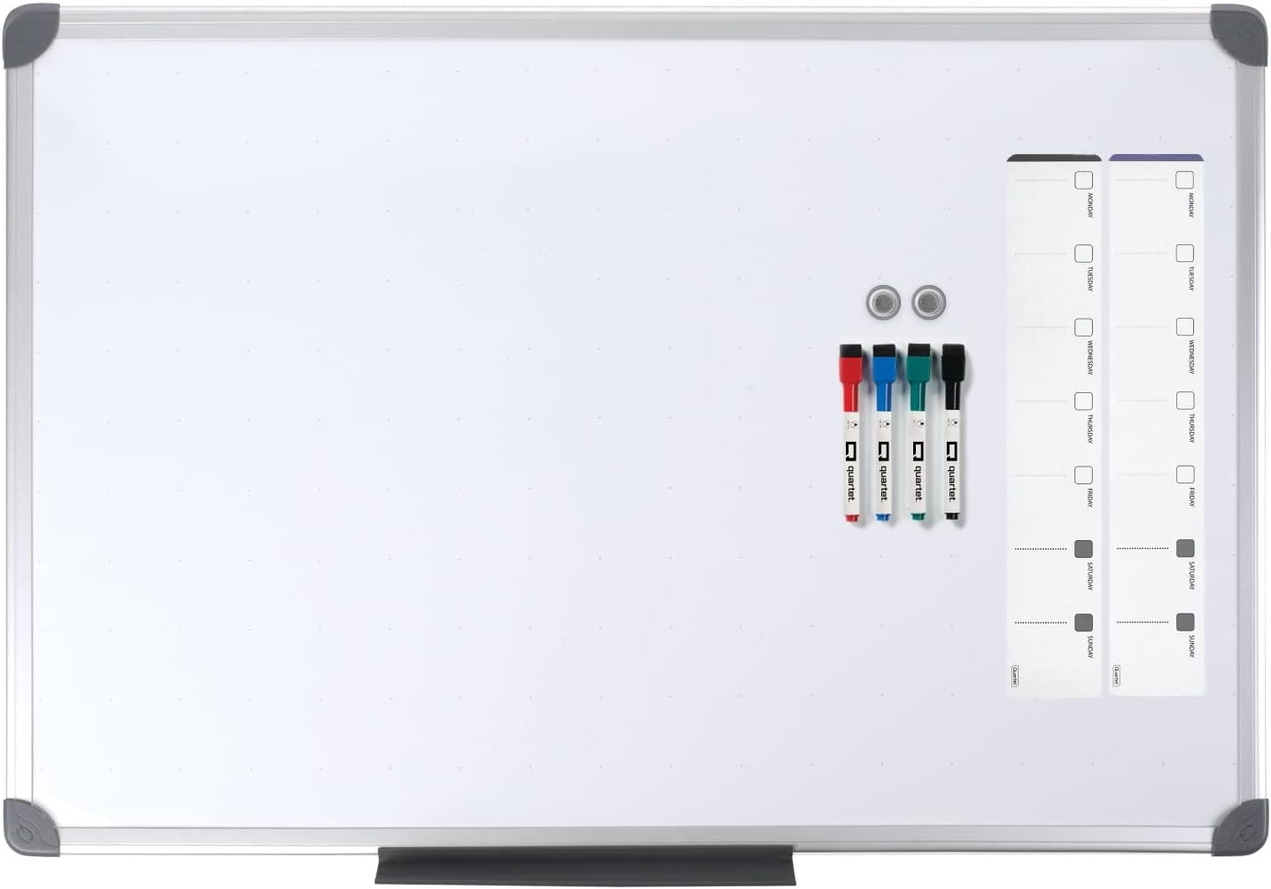 Quartet Magnetic Dry-Erase Board, 36" x 24", Euro Style Aluminum Frame