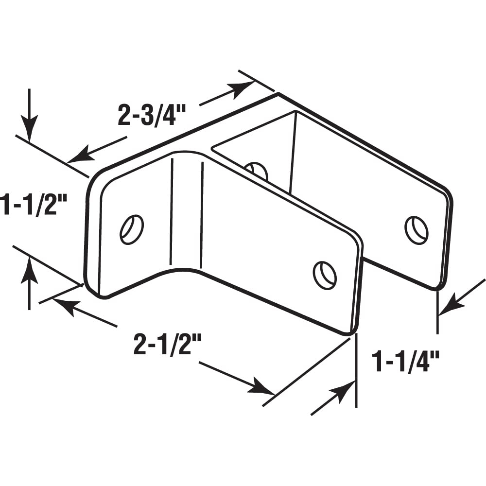 Chrome Plated Zinc Alloy Single Ear Wall Bracket