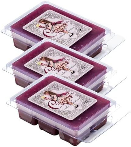 Courtney's Candles Perfectly Pomegranate 3-Pack Mixer Melt or Wax Tart 2.5 Ounces Each