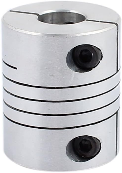 25mm Dia 10mm to 12mm Aluminum Alloy Spline Shaft Flexible Helical Coupling