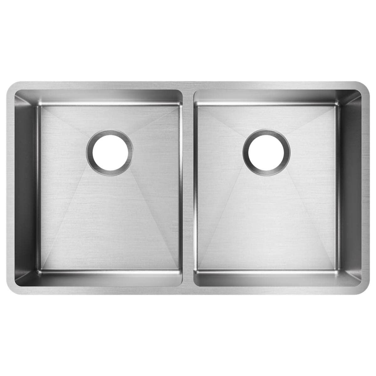 Modern Stainless Steel Double Bowl Undermount Kitchen Sink