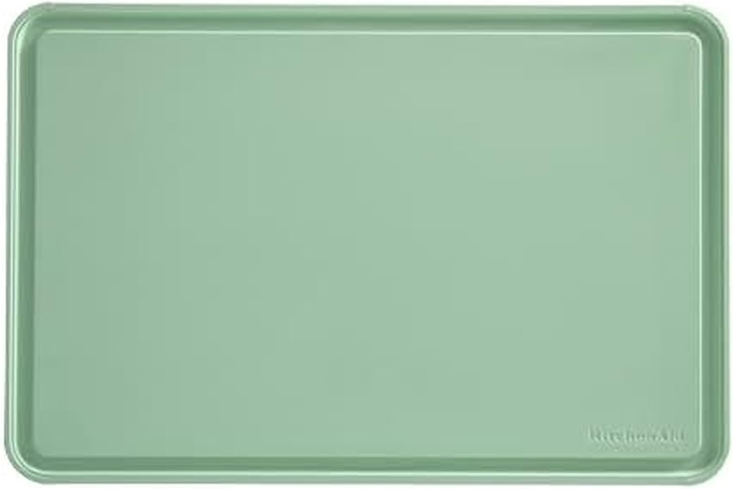 KitchenAid 12x18 Poly Cutting Board, Perimeter Trench, Non Slip Edges, Dishwasher Safe Pistachio