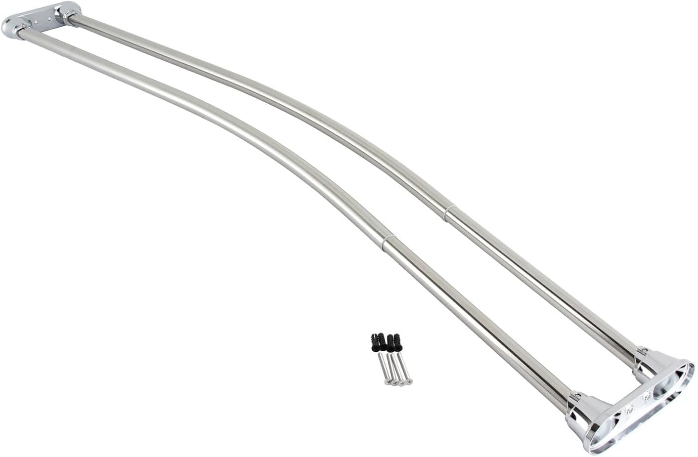 Kingston Brass Kingston Brass Edenscape 60-Inch to 72-Inch Adjustable Double Curved Shower Curtain Rod
