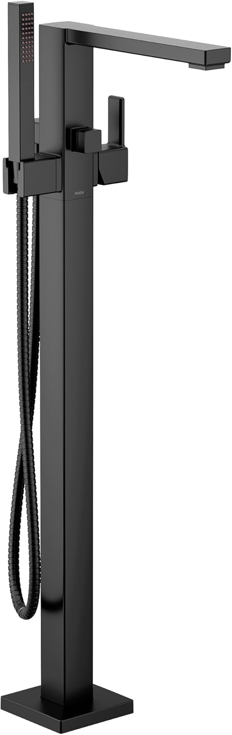 90 Degree Single Handle Floor Mounted Tub with Handshower