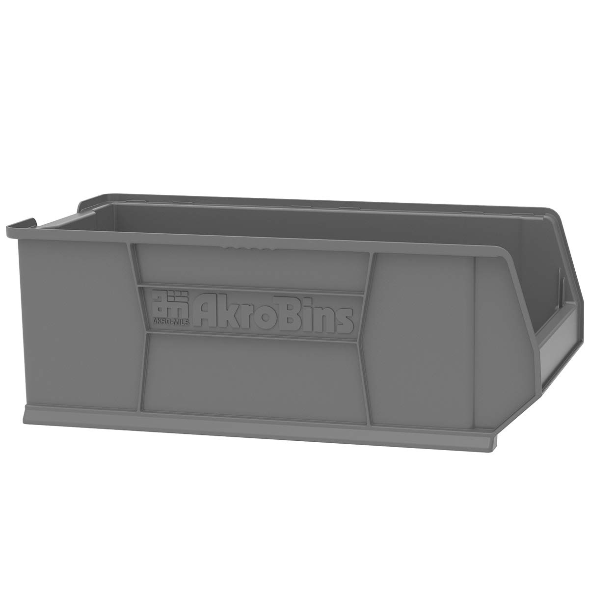 Clear Plastic Stackable Storage Bin for Garage Organization