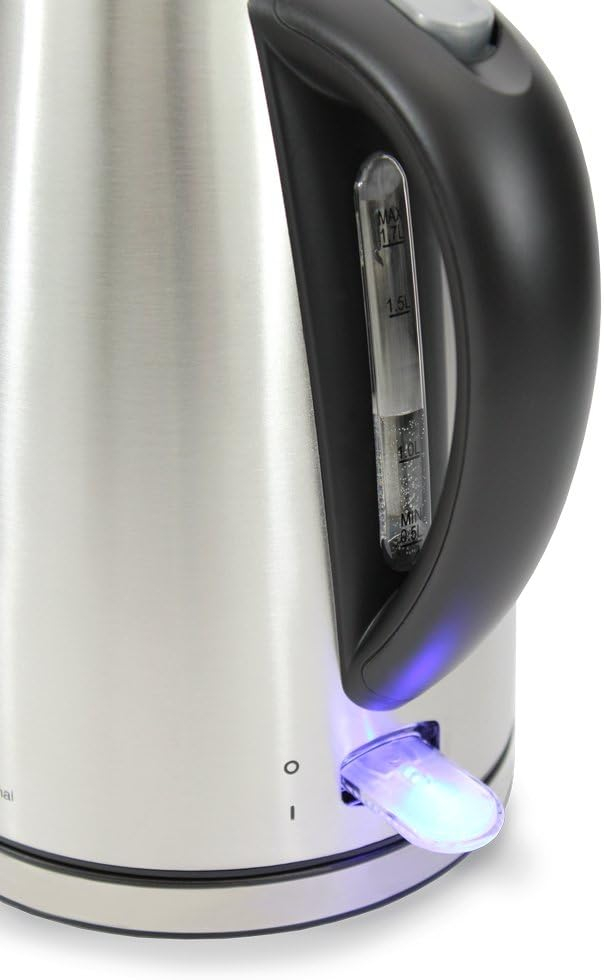 Chef'sChoice Model 681 Cordless Electric Kettle with Auto-Shutoff, 1.7 Liter Capacity, in Brushed Stainless Steel (6810001)