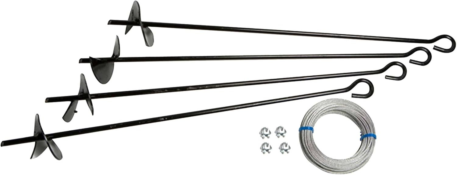 ShelterLogic Arrow AK4 Earth Anchor Auger & Cable Kit for Storage Sheds