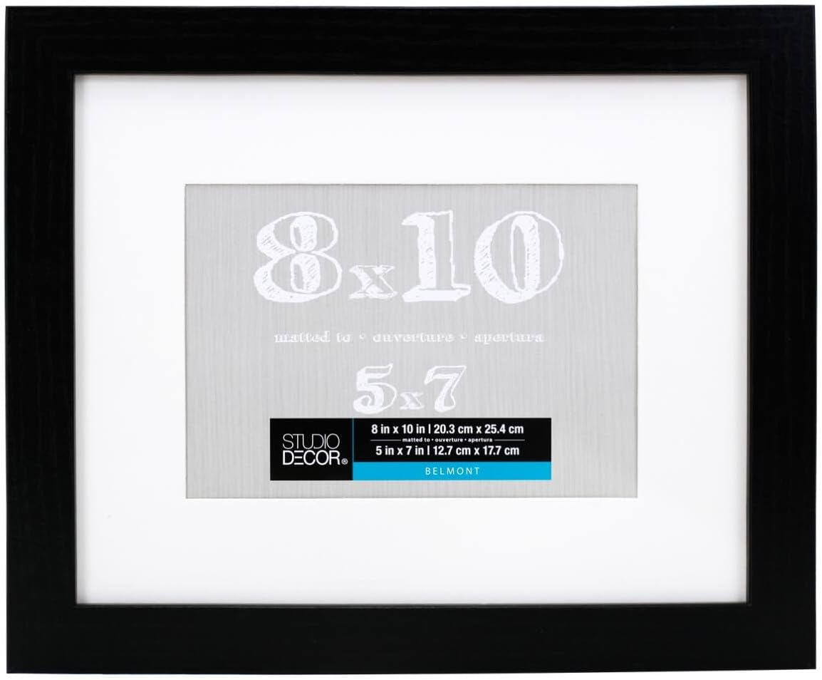 Black Belmont Frame with Mat by Studio Décor®