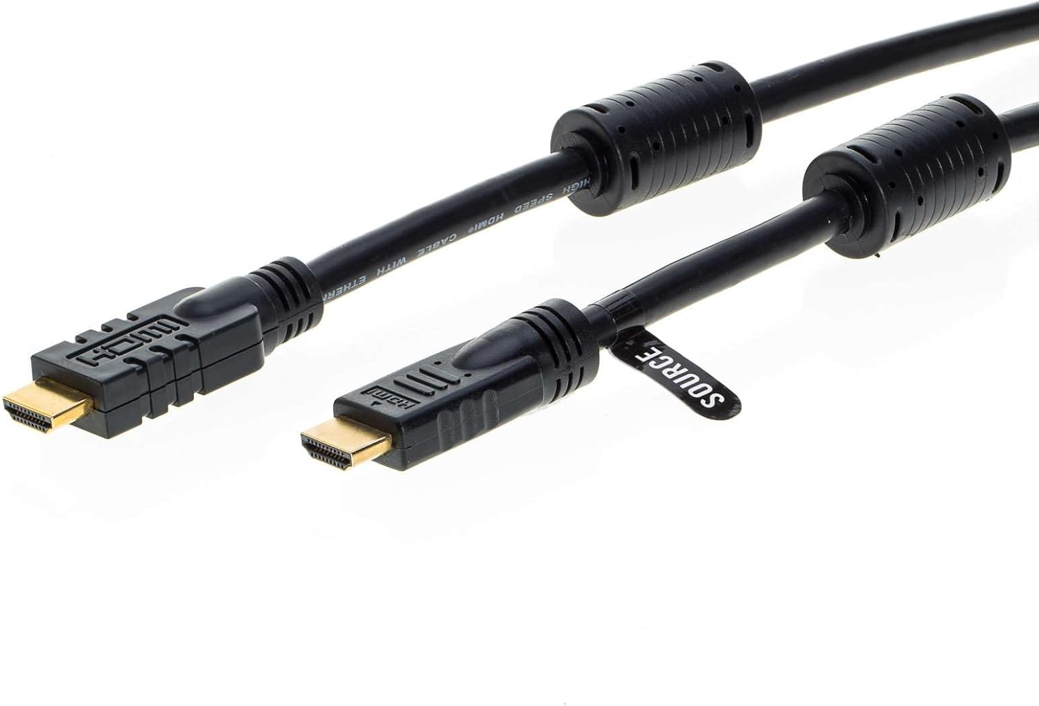 75FT HDMI Cable High-Speed 4K HDR 18Gbps Ethernet Audio Return Channel Gold-Plated 2.0 60Hz UHD ARC Universal Compatible with HDTV Projector, Gaming Console Laptop Home Theater (75FT, Black)