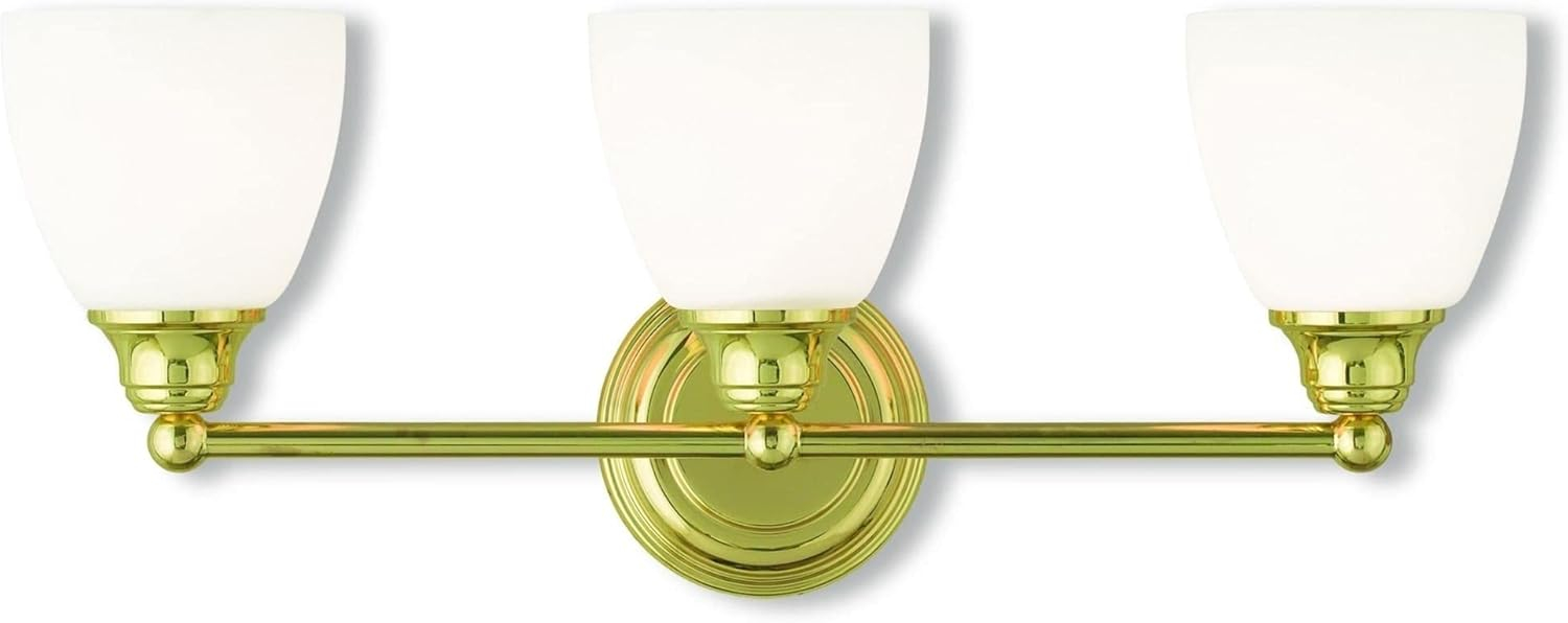 Livex Lighting Somerville 3 - Light Vanity in  Polished Brass