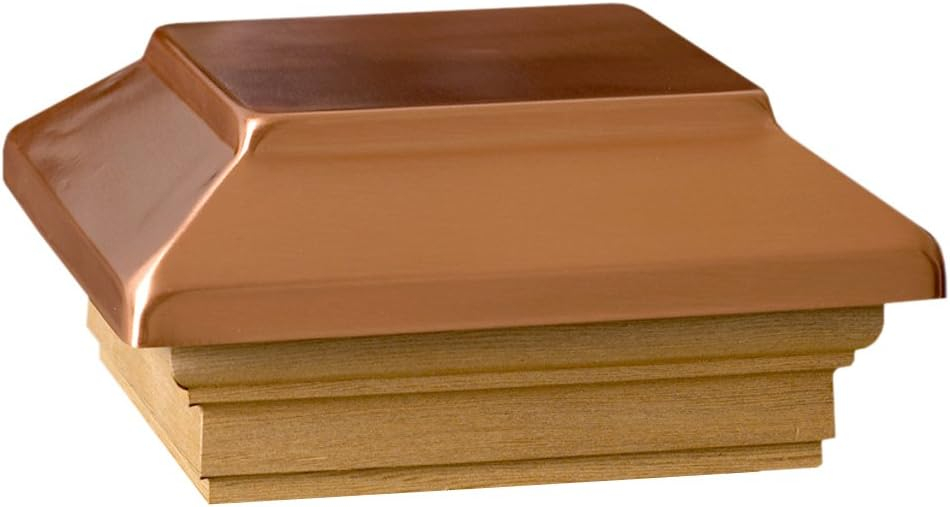 Victoria Copper Plateau Cedar Post Cap for 4x4 Posts