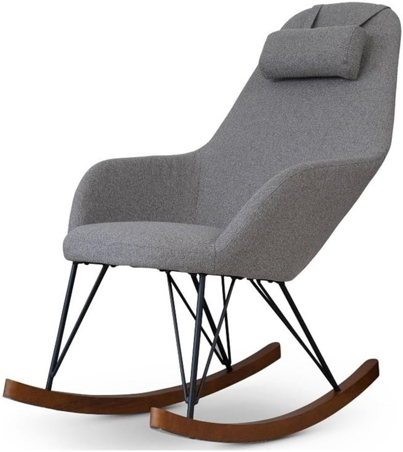 Mid-Century Modern Jayce Gray Rocking Chair