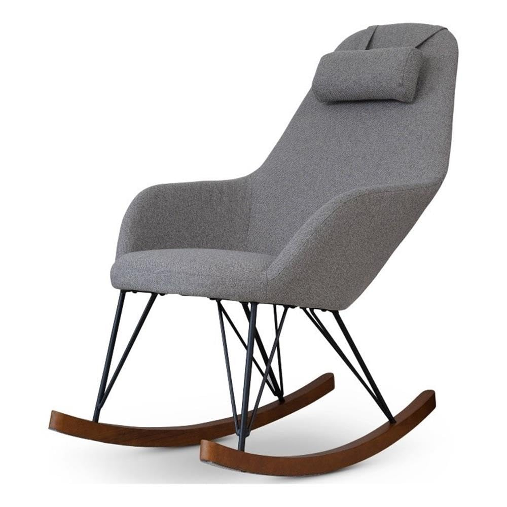 Mid-Century Modern Jayce Gray Rocking Chair