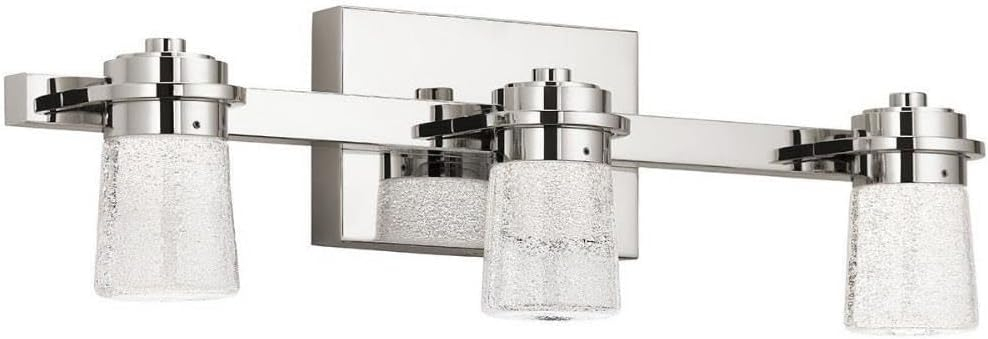 Elan 85070PN Vada Vanity, 3-Light LED 57 Total Watts, Polished Nickel