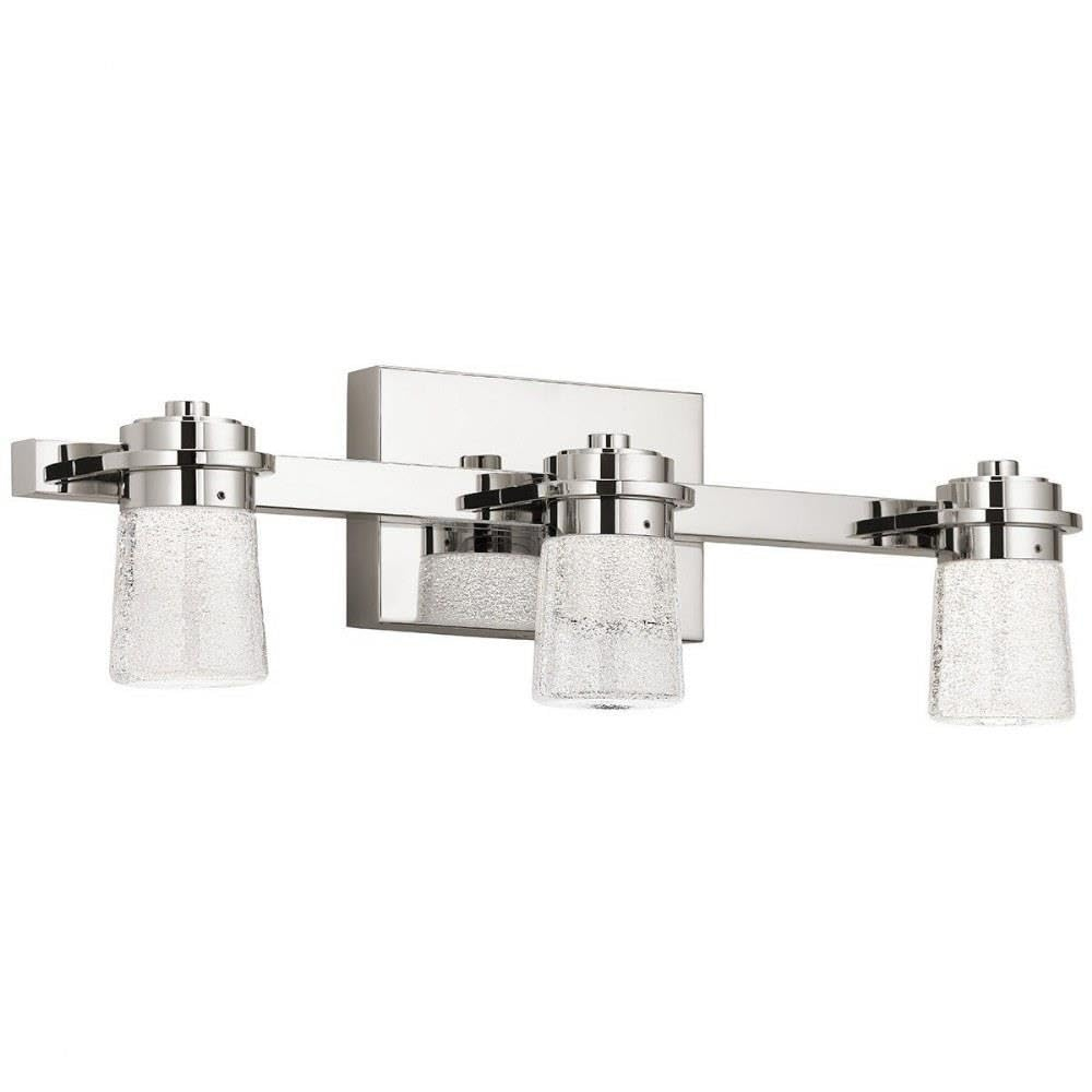 Elan 85070PN Vada Vanity, 3-Light LED 57 Total Watts, Polished Nickel