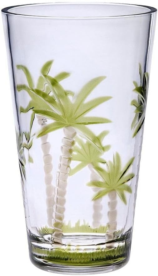My Table Talk Set of 4 - Acrylic Palm Tree Classic Series 21 Oz HB Tumbler