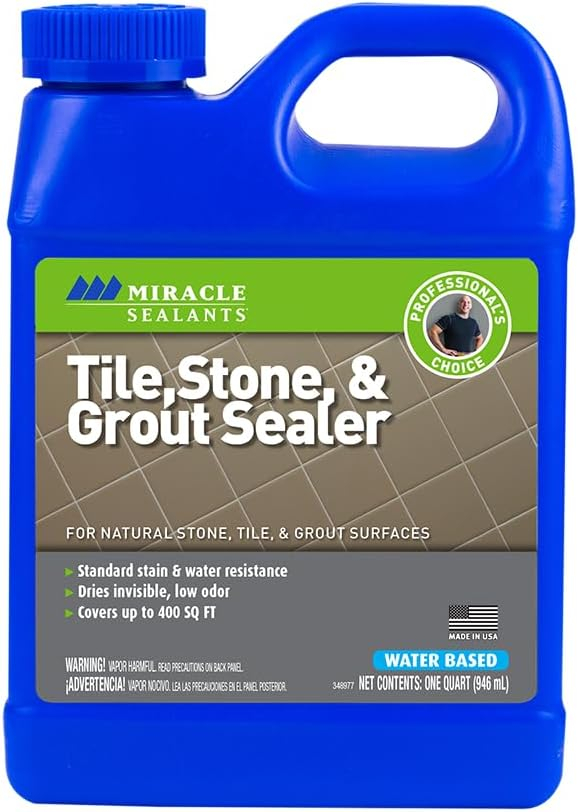 Miracle Sealants TSSQT Tile, Stone & Grout Sealer, 1 Quart