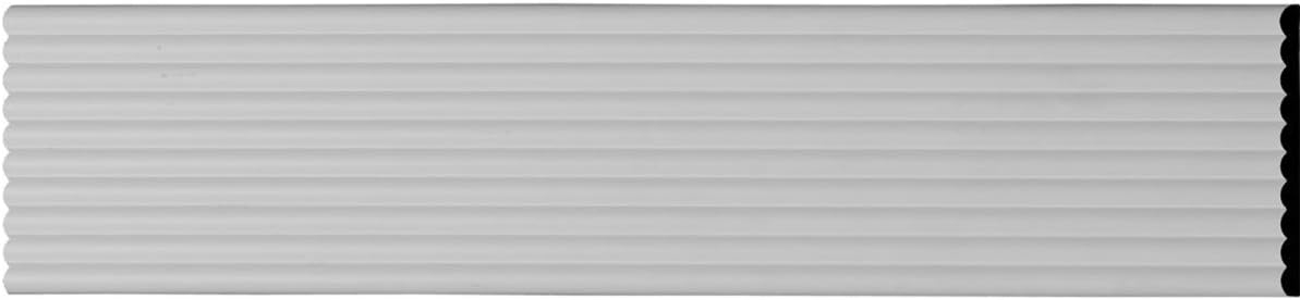 Primed White Fluted Panel Moulding, 94.5" Length (12-Pack)