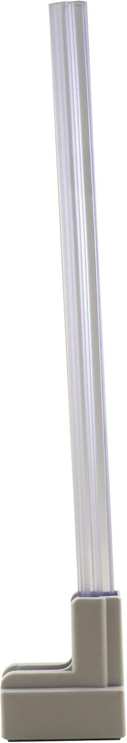 Master Magnetics Magnetic Sign Holder for 12" Sign - 90 Degree Magnetic Base with 12" Acrylic Strip, 2.28" L, 0.79" W, 13" H, Clear- White, Pack of 6, MSHL03X6