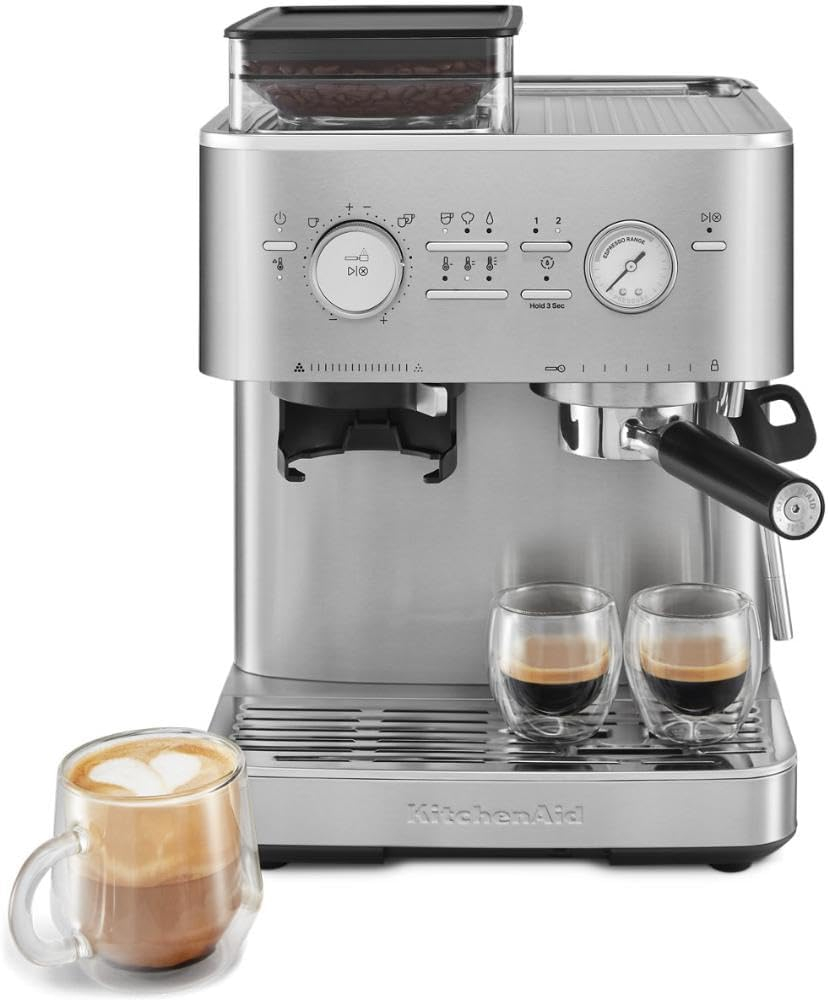 KitchenAid® Semi Automatic Espresso Machine with Burr Grinder in Juniper