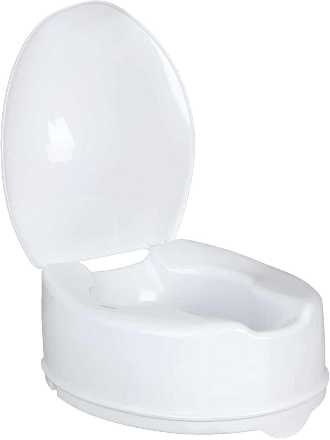 Homecraft Savanah Raised Toilet Seat with Lid, 6" High, 1 Pack