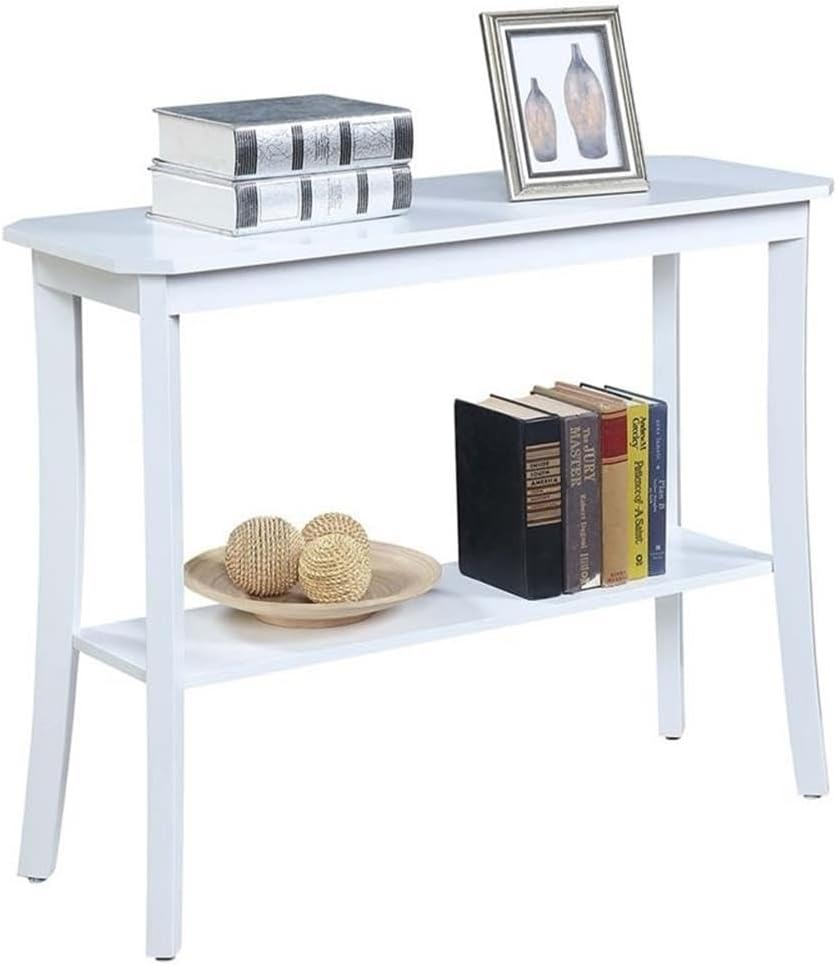 Convenience Concepts Designs2Go Baja Console Table with Shelf, White