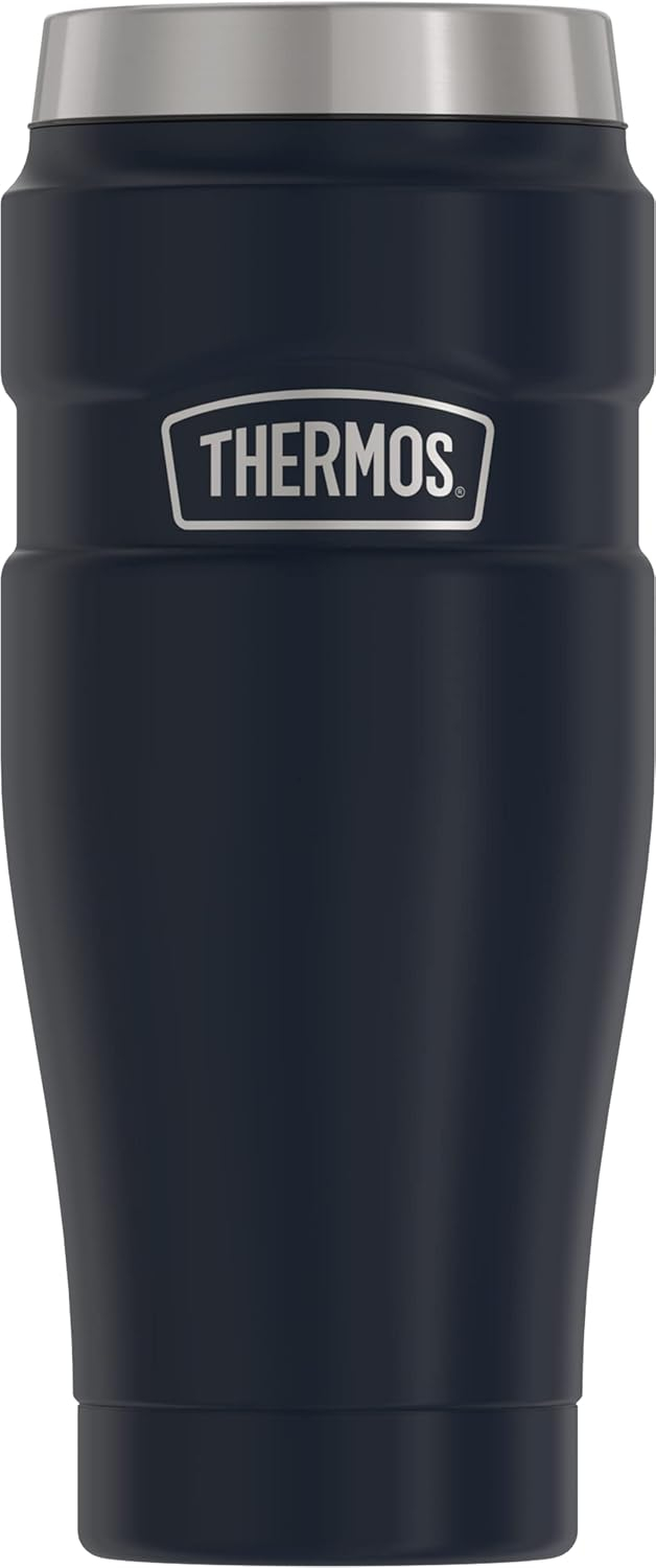 Thermos Stainless King Vacuum Insulated Stainless Steel Tumbler, 16oz, Matte Midnight Blue