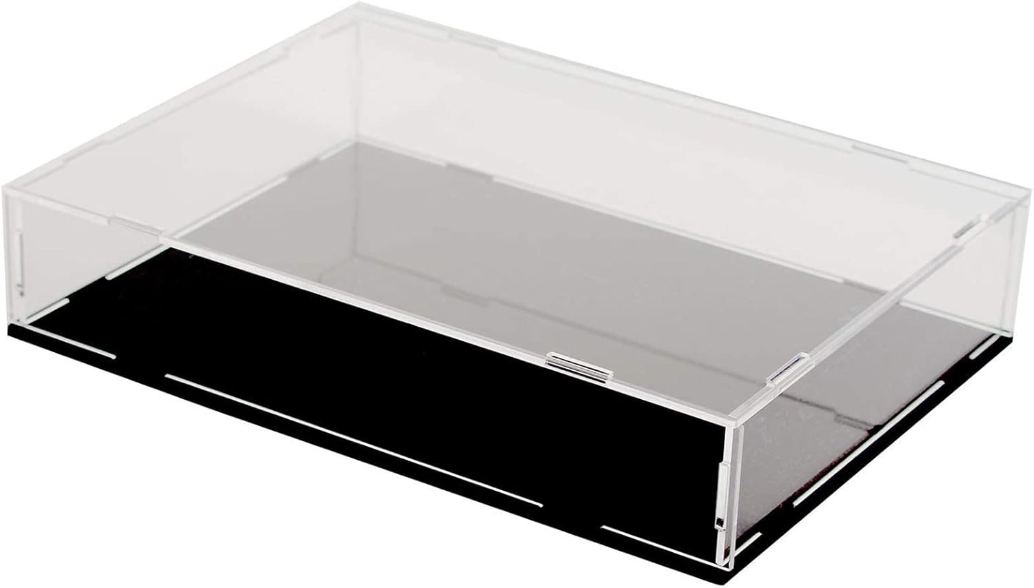 Evron Display Case for Collectibles Assemble Clear Acrylic Box Alternative Glass Case for Display Action Figures Home Storage & Organizing Toys (15.7x11.8x3.1inch;40x30x8cm)