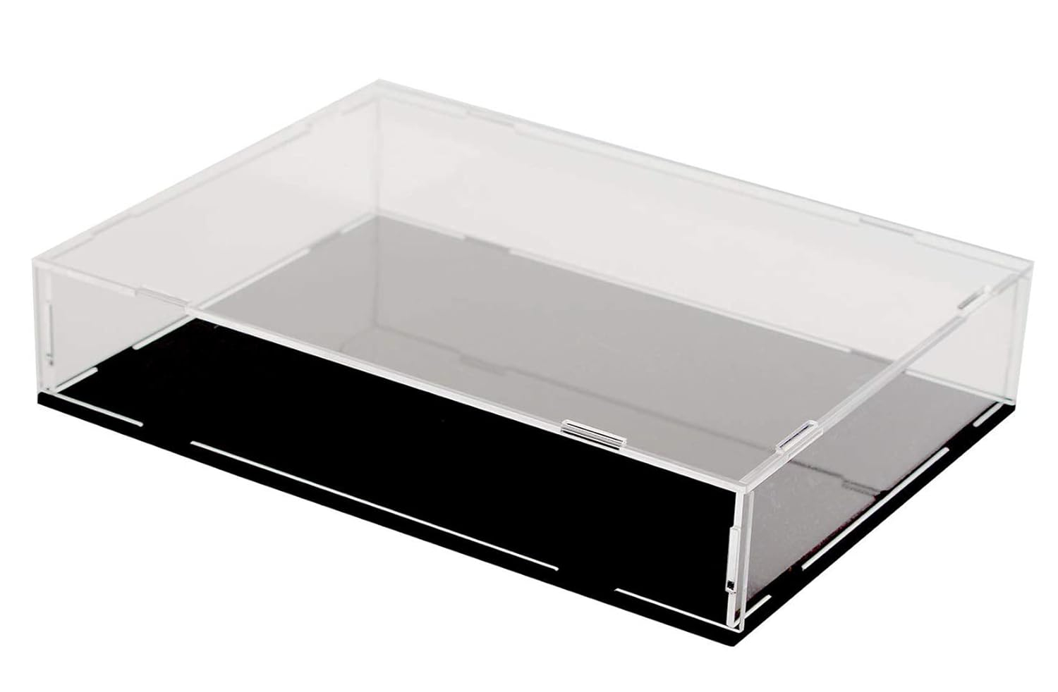 Evron Display Case for Collectibles Assemble Clear Acrylic Box Alternative Glass Case for Display Action Figures Home Storage & Organizing Toys (15.7x11.8x3.1inch;40x30x8cm)
