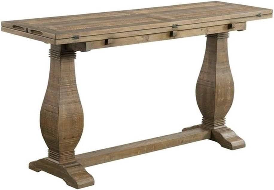 Martin Svensson Home Napa Solid Wood Flip Top Sofa Table Reclaimed Natural Brown