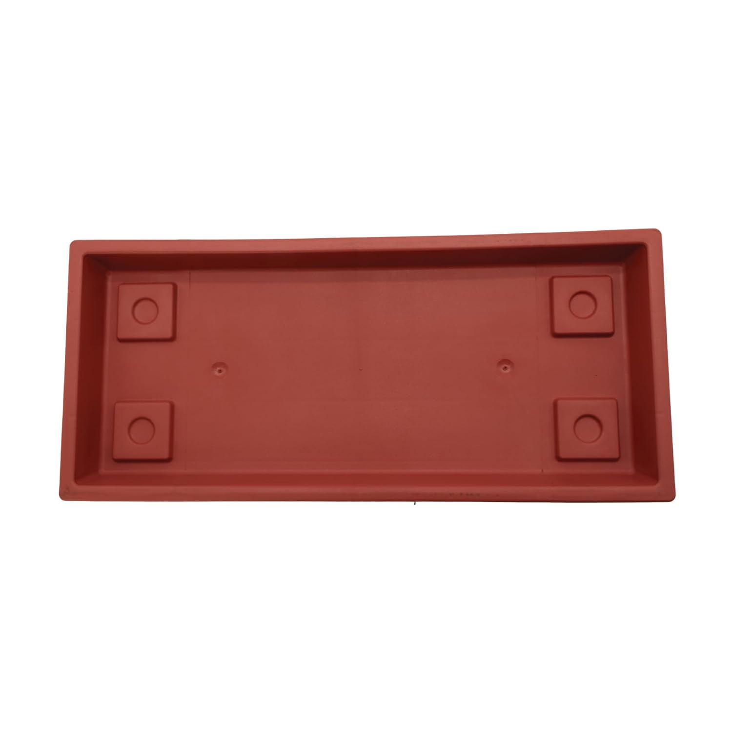 Terra Cotta Rectangular Lightweight Plastic Plant Tray