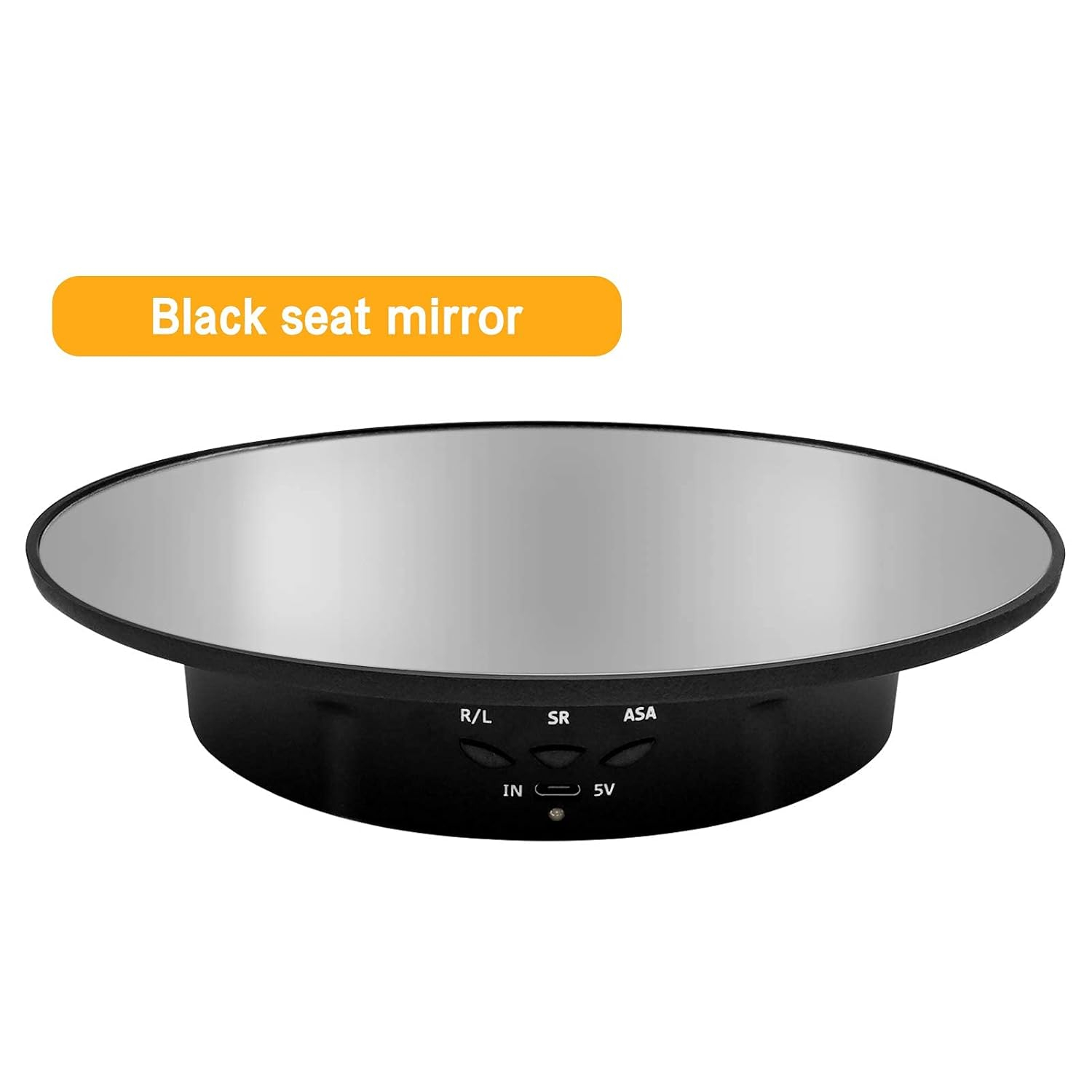 Motorized Rotating Display Stand, 7.87inch /17.6LB Load，Mirror Covered 360 Degree Turntable Display Stand for Photography Products and Shows, Max Load 8KG/ 20CM Video Show(Black)