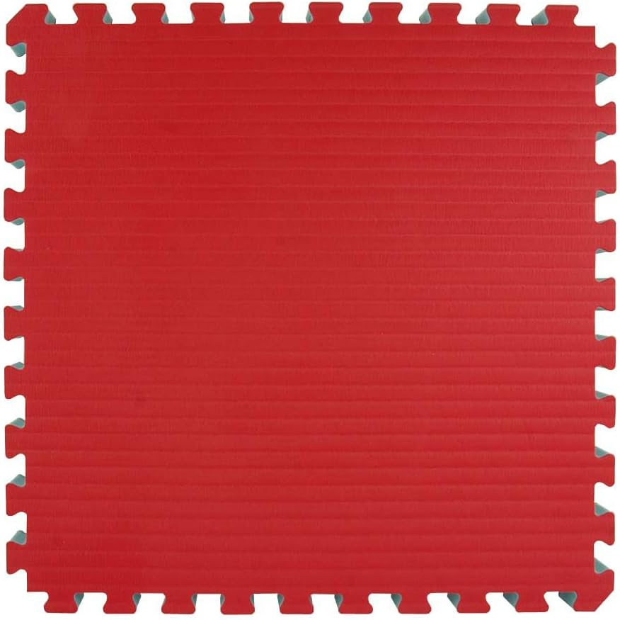 Greatmats Home BJJ MMA Interlocking Puzzle Tile Mats for Grappling, Judo, Jiu Jitsu, Dojo Sports Mat Flooring, Red/Blue 10 pack, 2x2 Ft x 1.5 Inch