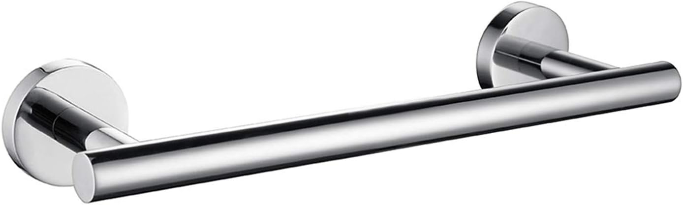 Nolimas Polished Chrome Bath Towel Bar Single Bars Towel Rack Rod Classic Wall Mounted Stainless Steel Bathroom Towel Bar Toilet Kitchen Towel Shelf Single Layer,9inch