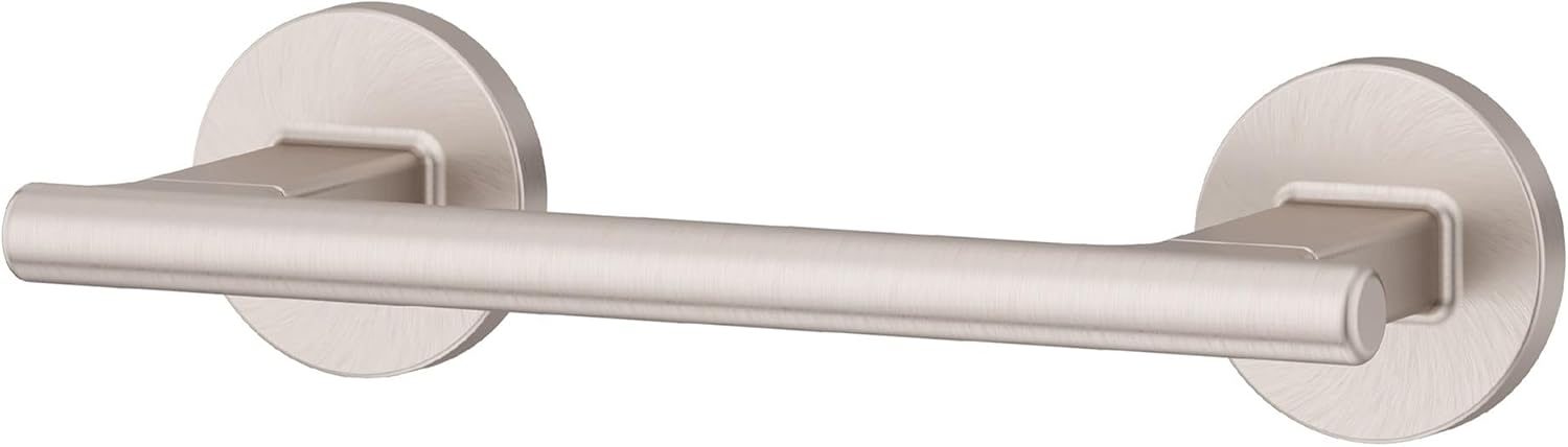 Pfister Capistrano Toilet Paper Holder, Bathroom Tissue Roll Holder, Wall-Mounted, Screw-in, Spot Defense Brushed Nickel Finish, BPHCSO0GS