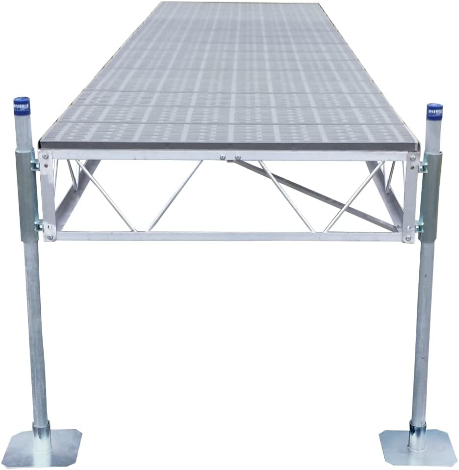 Patriot Docks 16 Ft Straight Truss Docks (GRAY Poly Decking)