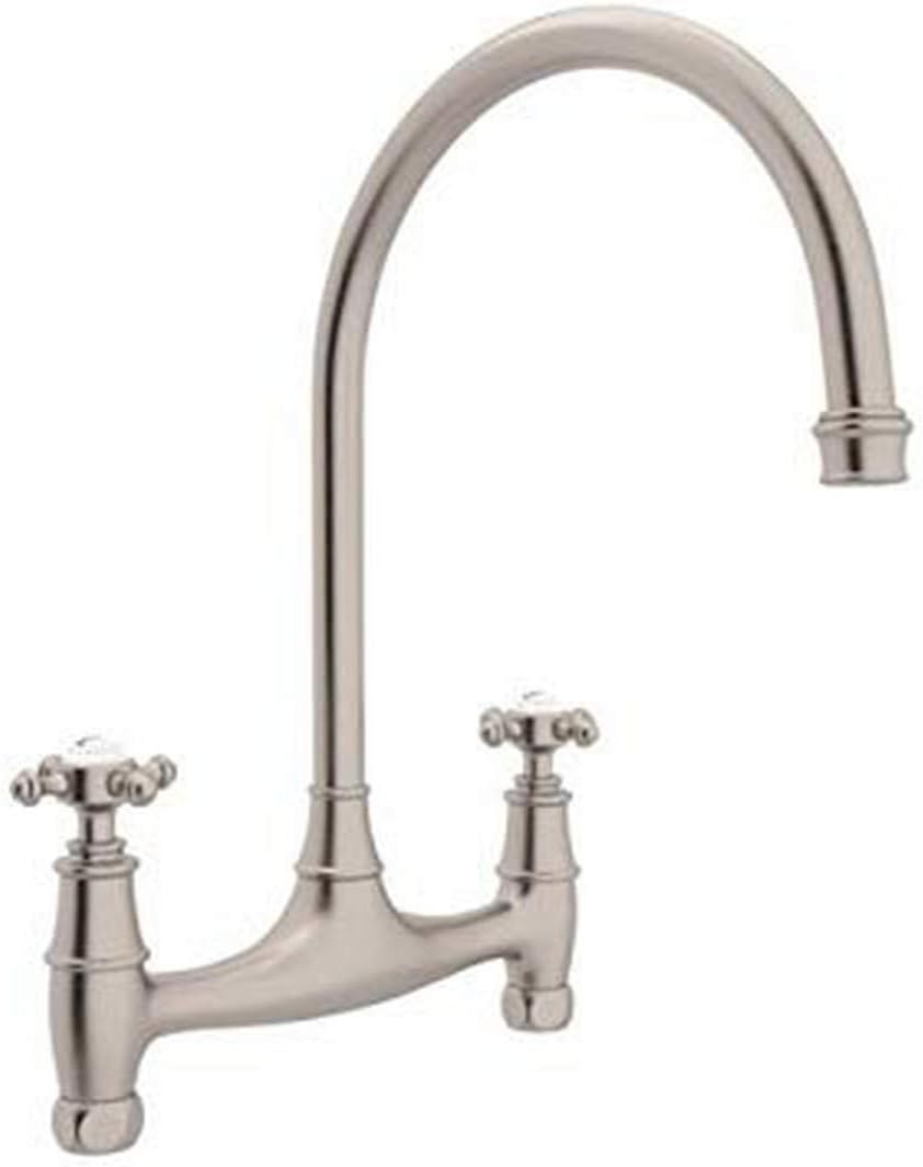 Georgian Era Bridge Kitchen Faucet Without Unions