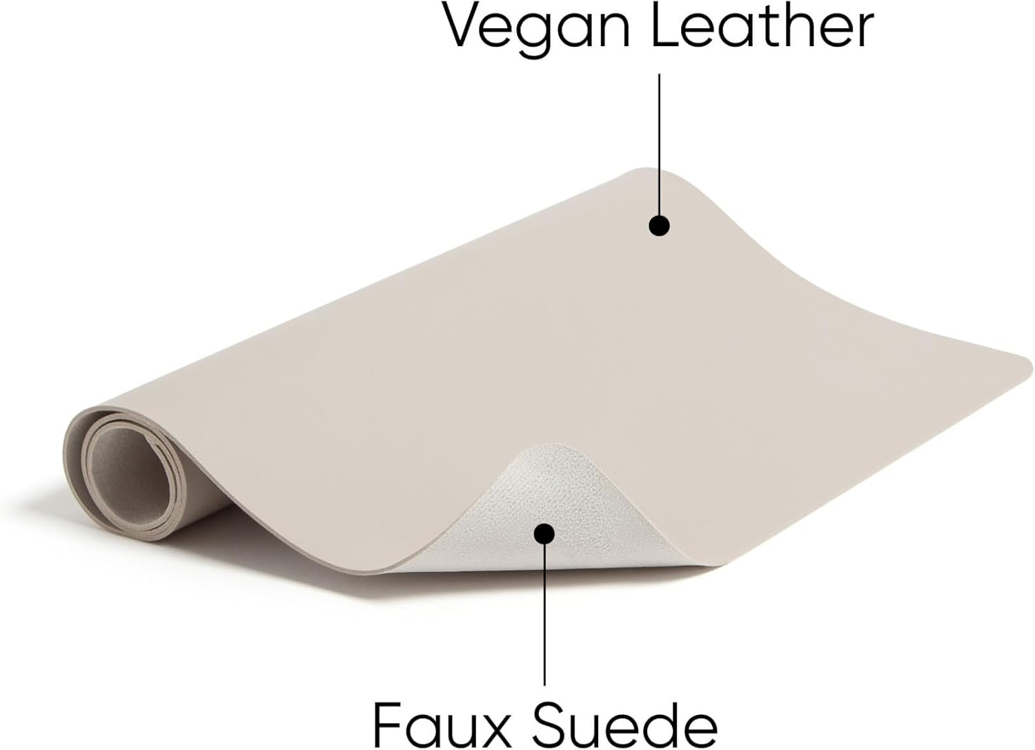 Smead Manufacturing SMD64831 31.5 x 15.7 in. Vegan Leather Desk Pads - Sandstone