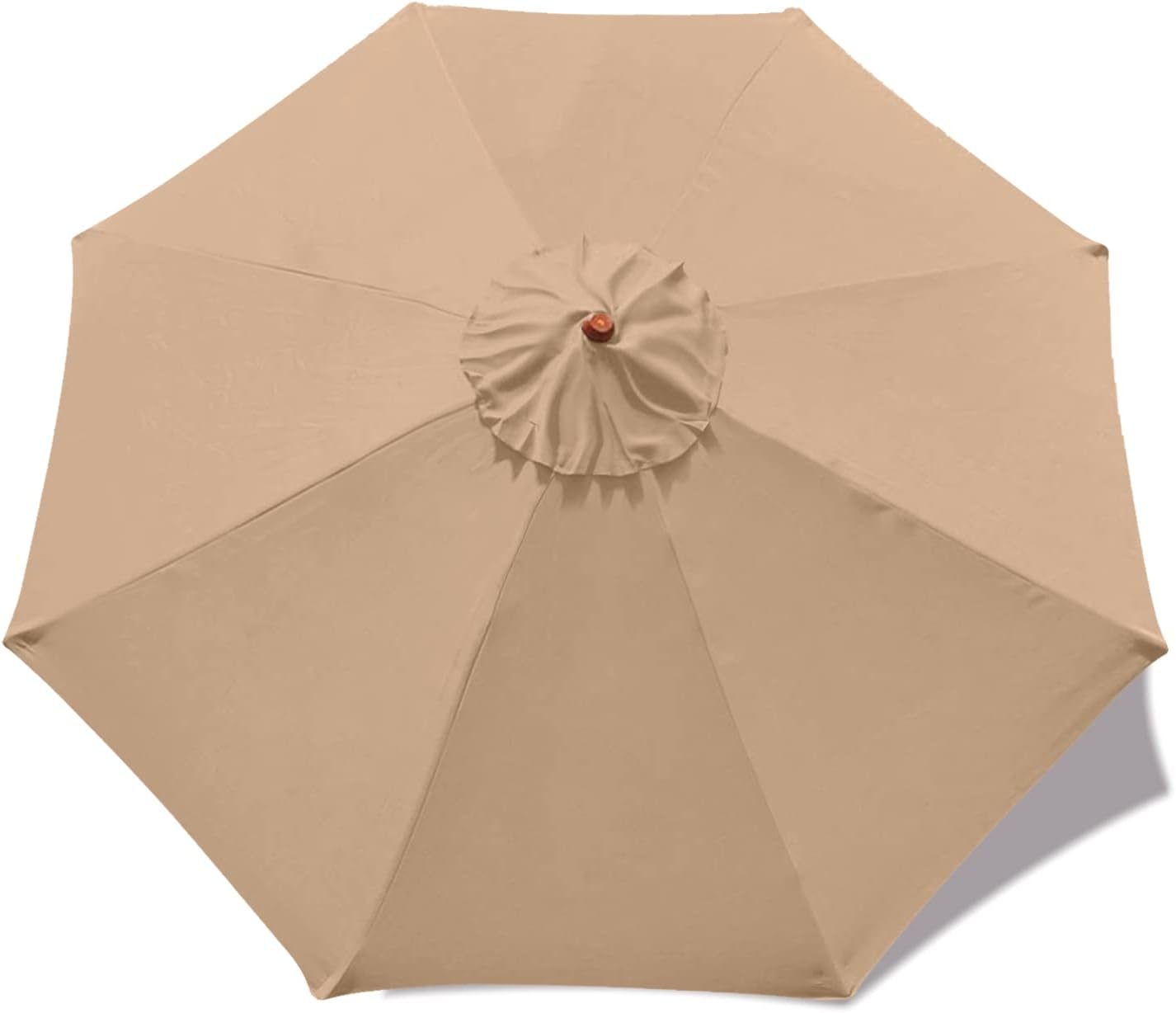 MASTERCANOPY Patio Umbrella 9 ft Replacement Canopy for 8 Ribs-Beige Canopy Only