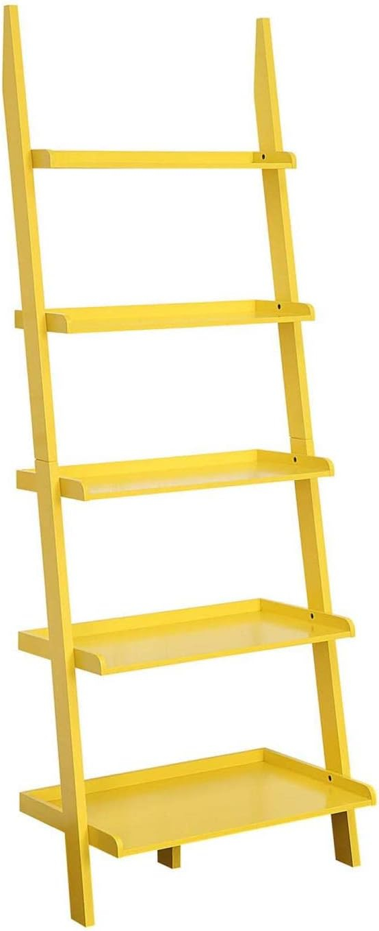 Convenience Concepts American Heritage Bookshelf Ladder-Finish:Yellow