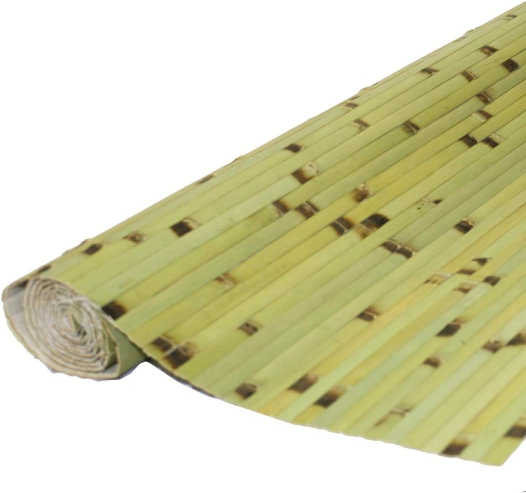 Forever Bamboo Wainscoting Wall Panel for Interior Decoration Bamboo Wall Panel Dark Green Burnt 48 in H x 96 in L