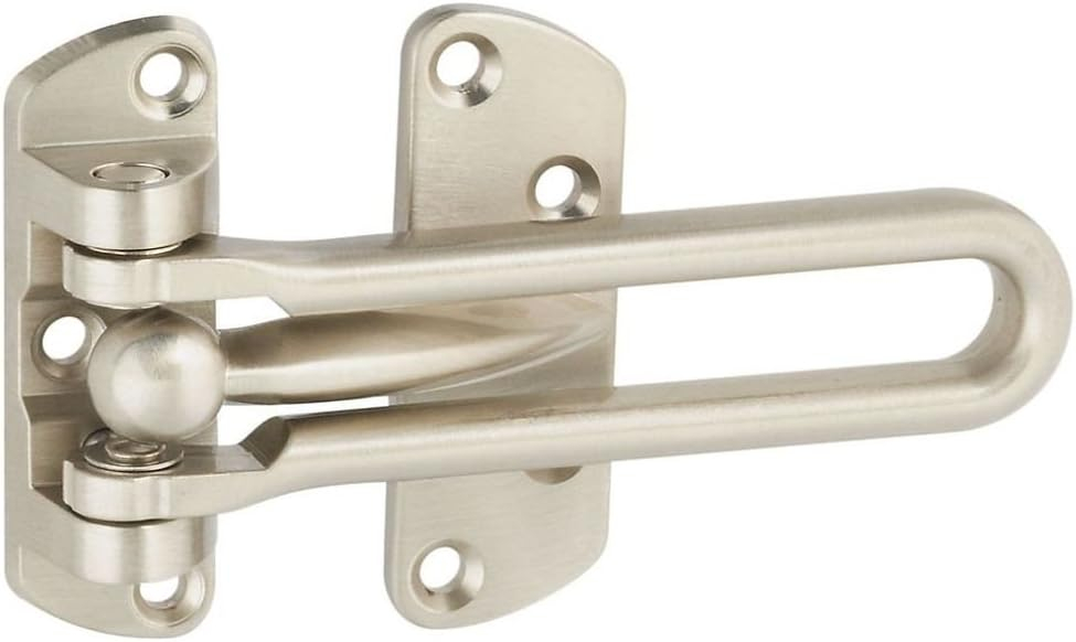 National Hardware N335-984 Door Security Guard, Satin Nickel, V804
