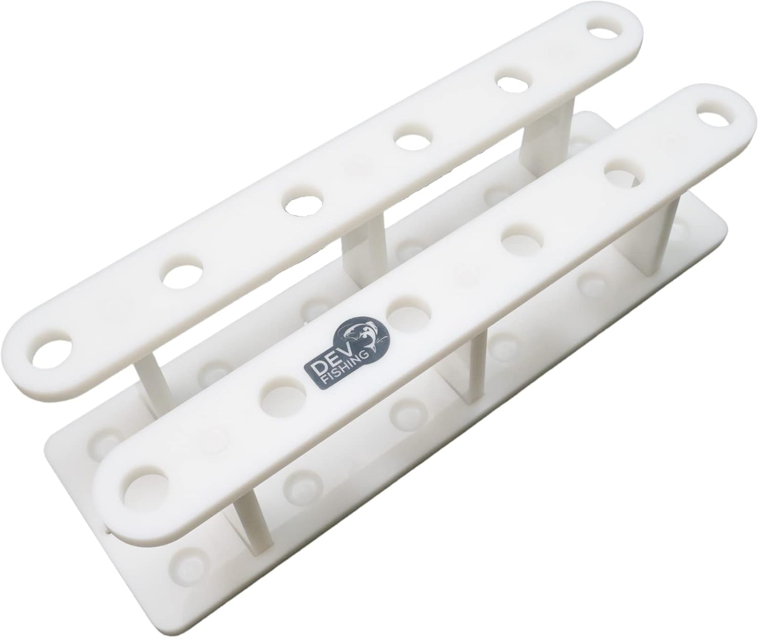 White Marine Board Heavy Duty Wall-Mounted Fishing Rod Holder